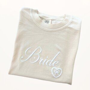 Elegant Puff Bride Coquette Bow Shirt| Bridal